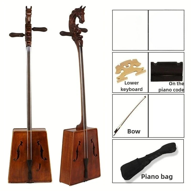 Morin Khuur Matouqin Plucked Plate Violin | Mongolia Ethnic Musical Instruments