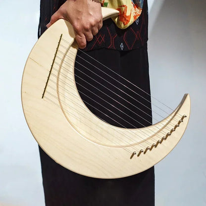 15 Strings Lyre Harp Creative Moon Finger Harp - C Key