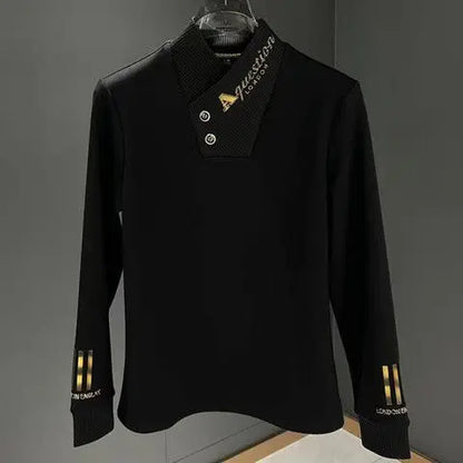 Fashionable Autumn and Winter Casual Simple and Versatile Half-high Neck Long-sleeved Base Shirt