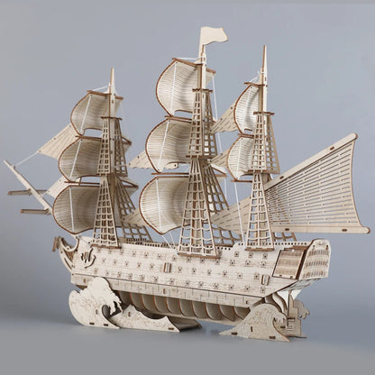DIY 3D  HMS Victory Sailing Ship Model  Wooden Puzzles