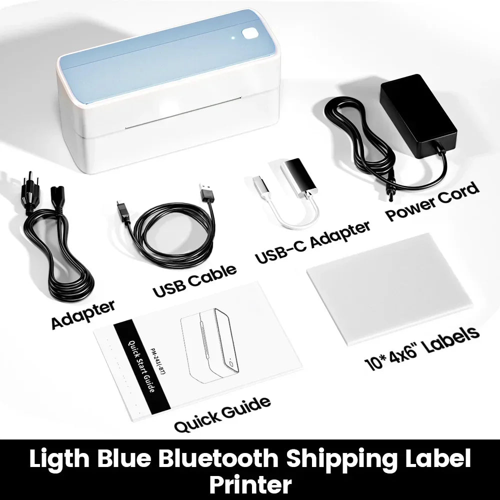 Wireless Small 4x6 Shipping Label Printer | Bluetooth