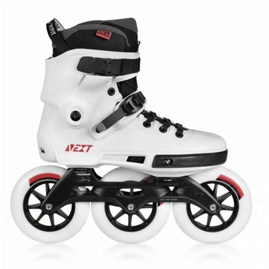 Powerslide NEXT Trinity Inline Skates – Professional Freeride Roller Blades for Street, Racing & Urban Skating with 3/4 Wheel Setup