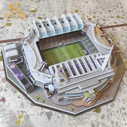 3D Football Stadium Paper Model Puzzle | Architecture Kit