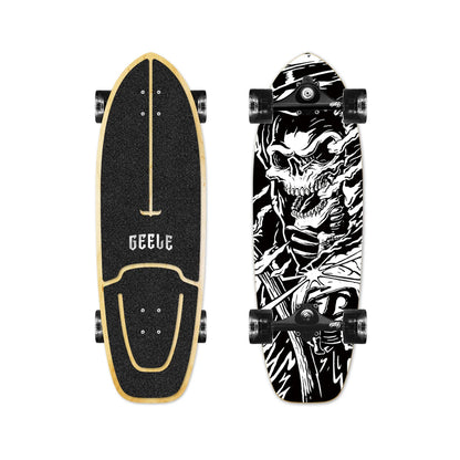 CX4 Land Surfboard Surfskate, No-Push Cruiser Skateboard for Adults & Beginners
