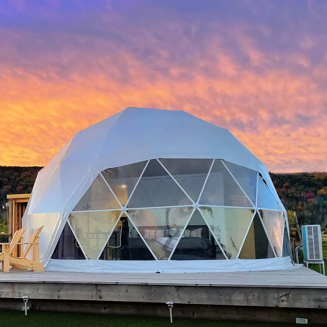 Geodesic Dome Manor Greenhouse Tent, Glamping Round Tent , Starry Sky Luxury Hotel Dome