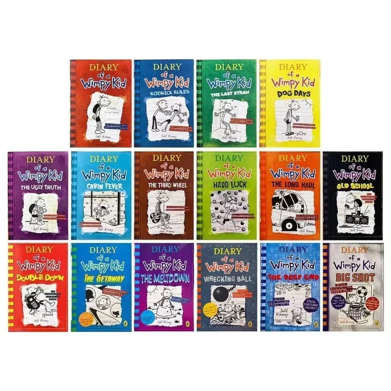 Diary of Wimpy Kid Volumes | Children's Fiction Books - 10 Books/Set