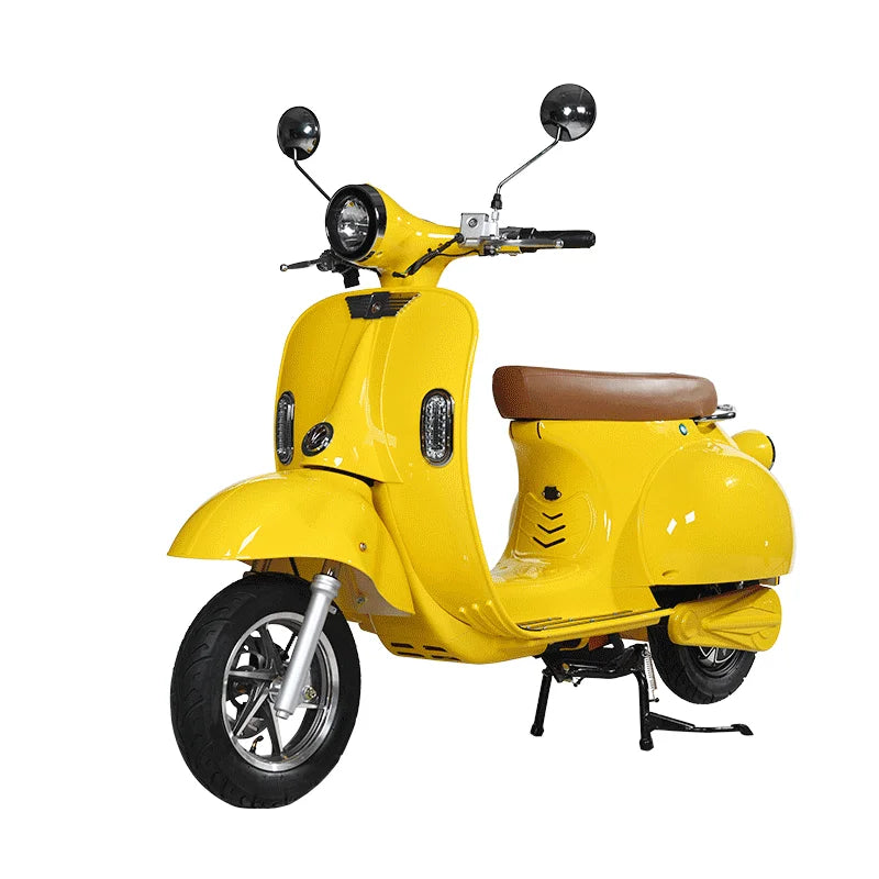 Vintage Electric Scooter Bike – 1200W High Speed Adult Electric Moped with 60V Battery for City Commuting