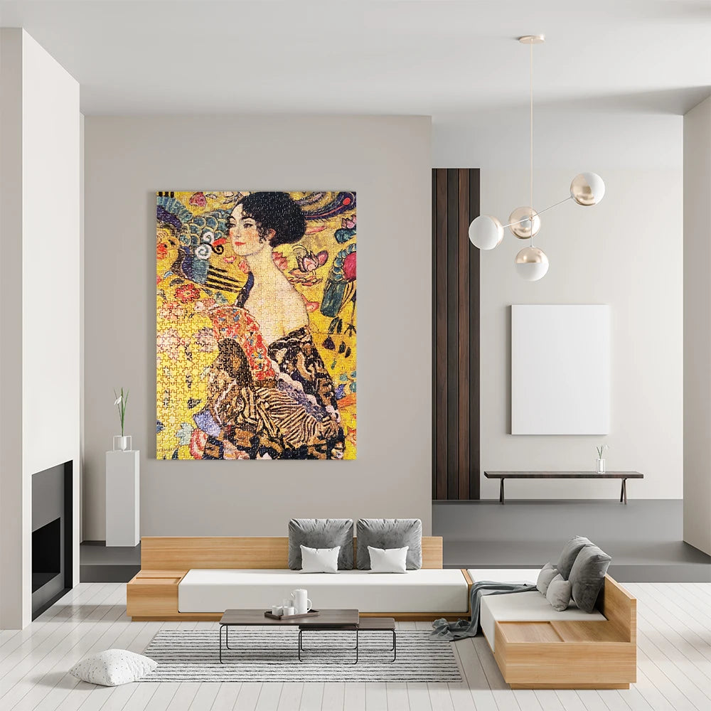 MaxRenard Jigsaw Puzzle | Klimt Lady With Fan -  1000 Pieces