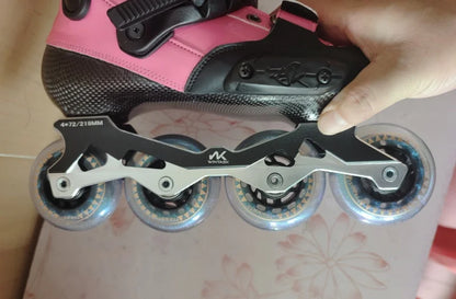 WINTASK Kids Carbon Fiber Inline Skates – Junior FSK Roller Blades for Boys & Girls Freestyle & Slalom Skating