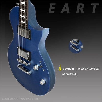 EART Electric Guitar EGLP-610 Roasted Mahogany Body Wood Set In Joint Stainless Steel 22F  India Rosewood Fingerboard Guitar