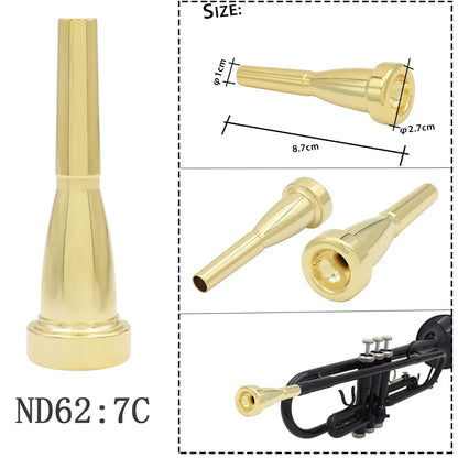 SLADE Brass Instrument Trumpet Mouthpiece Multiple Choice Options Available for Trumpet/Youth Trumpet/Horn/Cornet/Trombone