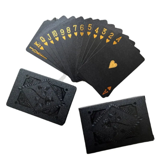 Black & Gold Waterproof Playing Cards