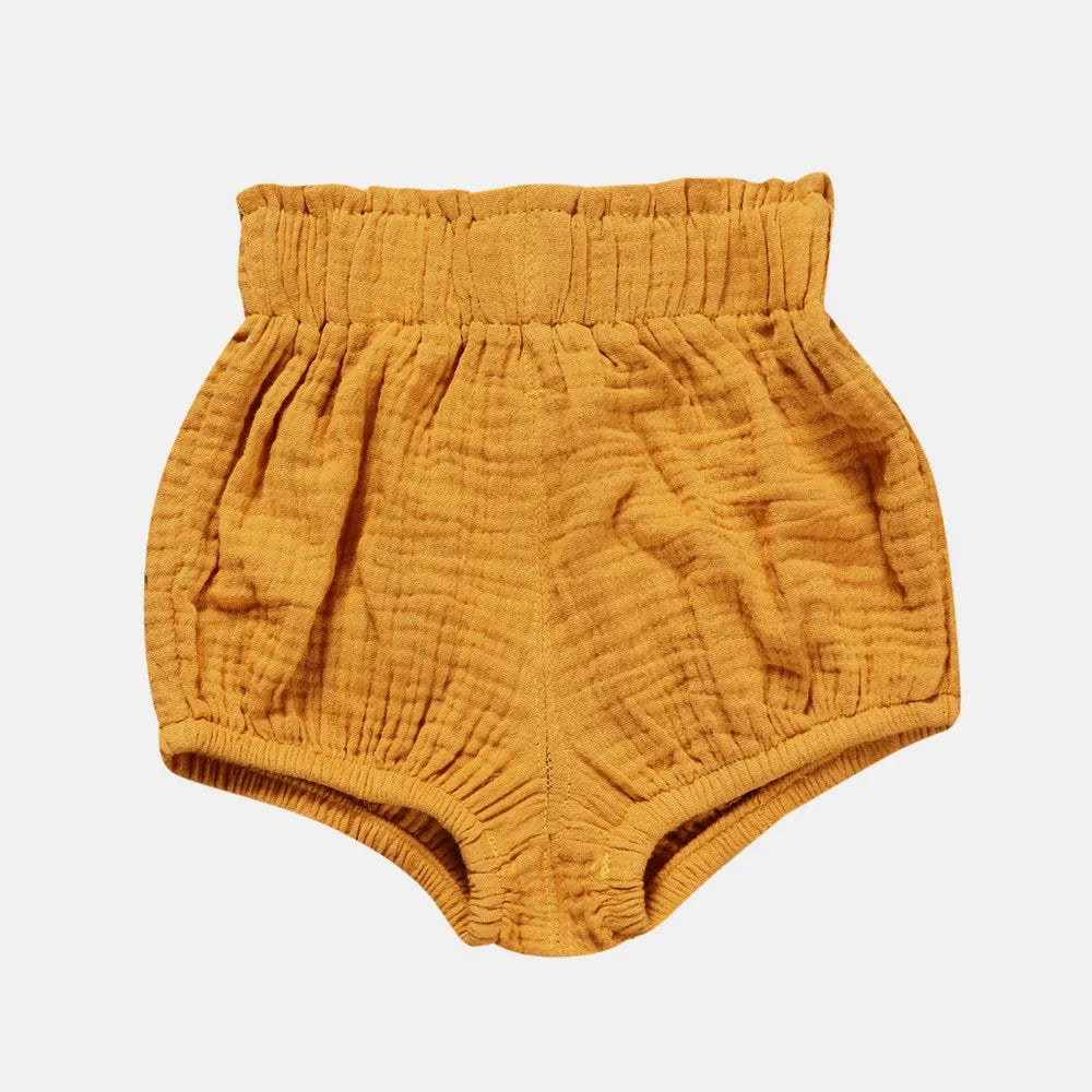 Comfortable Cotton Linen Toddler Shorts 3M-6Y