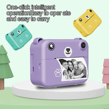 Children's Mini Thermal Printer HD Video Recorder Digital Camera - Instant Print Photo 1080P