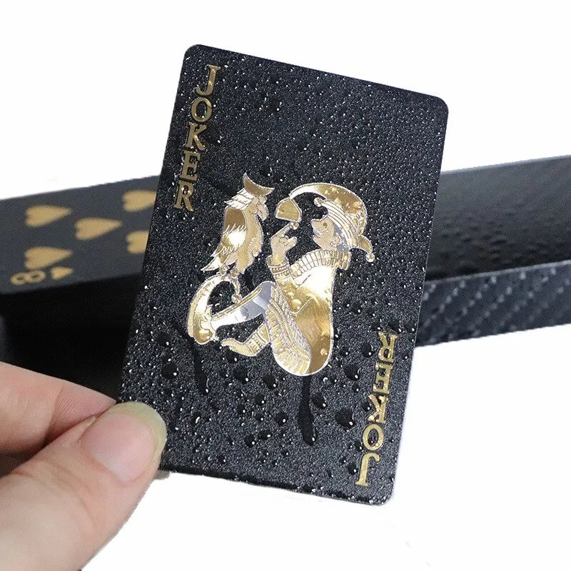 Black & Gold Waterproof Playing Cards