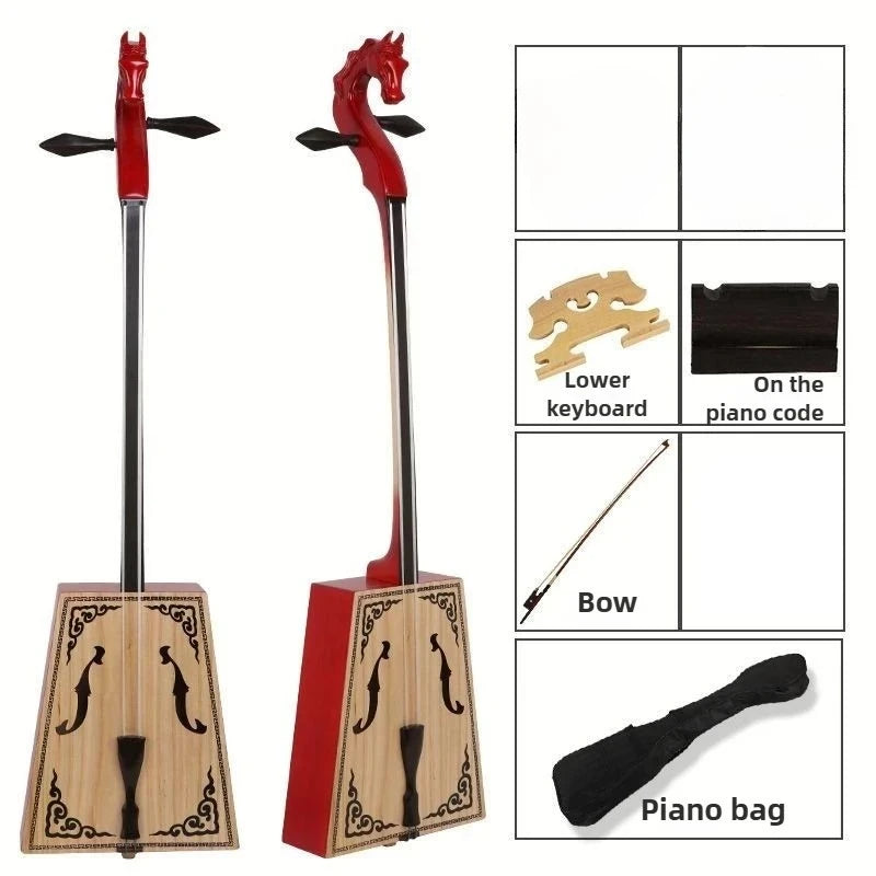 Morin Khuur Matouqin Plucked Plate Violin | Mongolia Ethnic Musical Instruments
