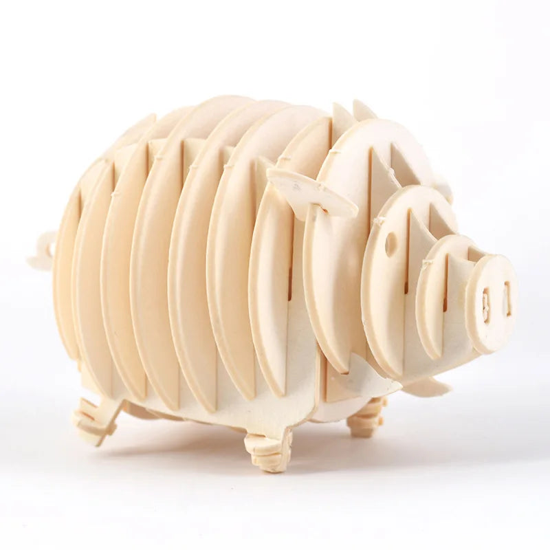 DIY 3D Wooden Puzzle Models