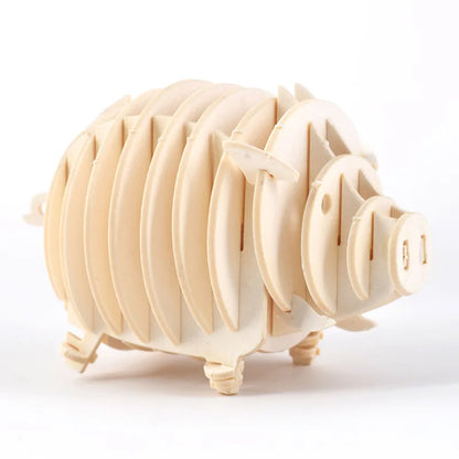 DIY 3D Wooden Puzzle Models