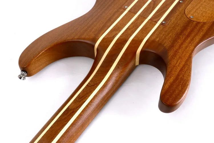 Solid Mahogany Wood  24 Fret Neck Through Body,  ST Style Electric Guitar