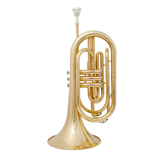 Professional Grade Bb Alto Alloy Trombone  - Band Instrument Descending B-KEY (Marching Trombone)