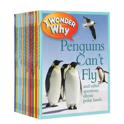 The latest 25 volumes of the English original version of the children's encyclopedia 'I Want to Know Why'