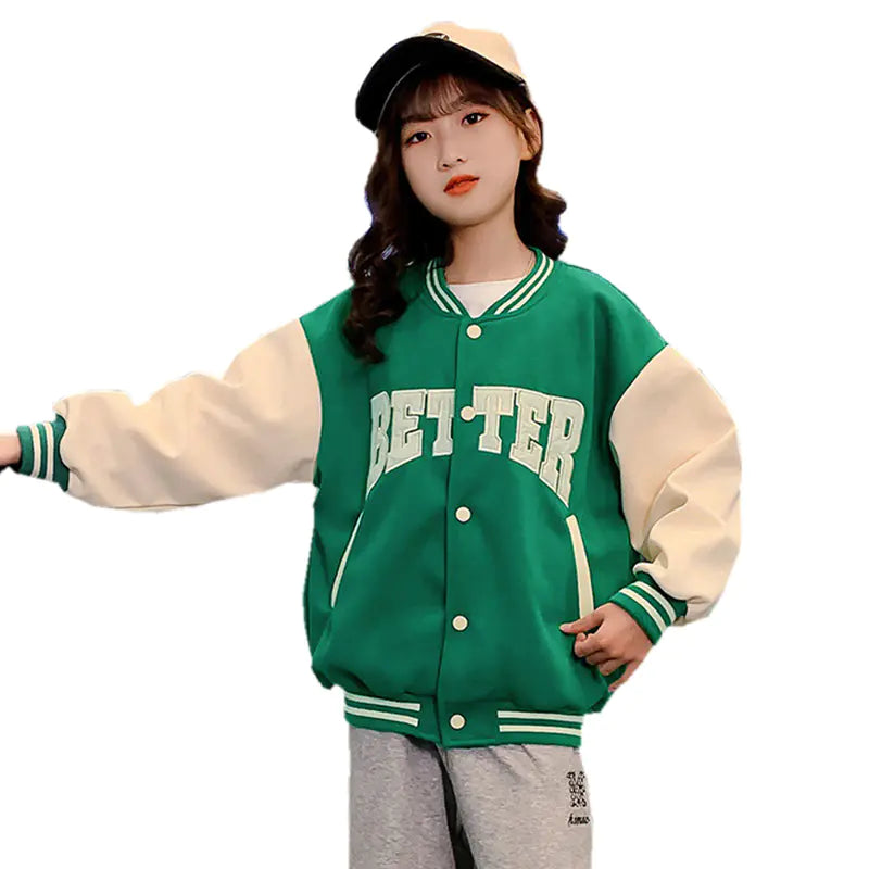 Kids Better Baseball Jacket - Green