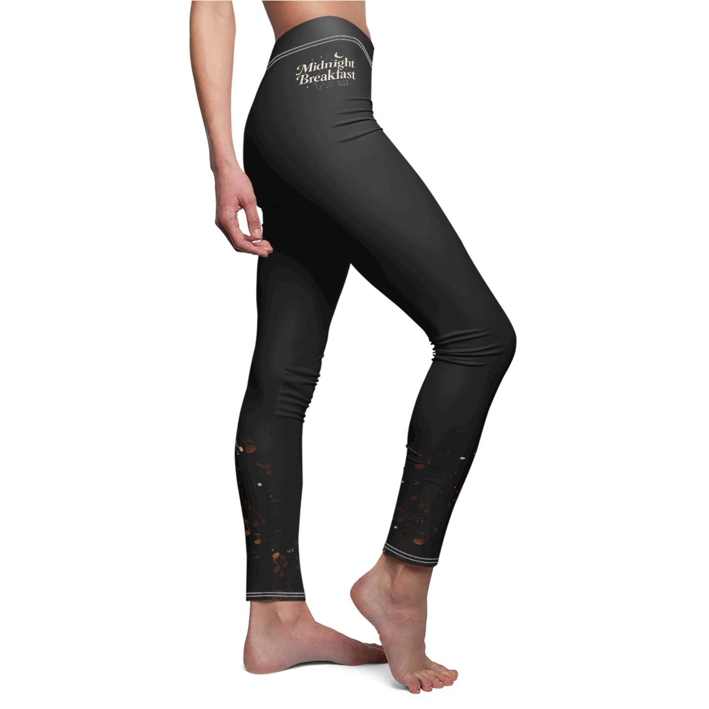 Midnight Breakfast Leggings — Women's Cut & Sew Casual Leggings
