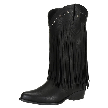 Women's SheSole Wide Fringe Cowboy Boots - SIZE 11 | CLEARANCE