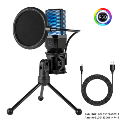 RGB Streaming Mic with Stand