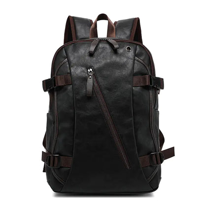 Leather Backpack and Book Bag