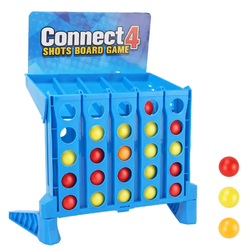 Compact Foldable 4-in-a-Row Travel Game