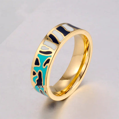 Ethnic Style Popular Retro Enamel Ring