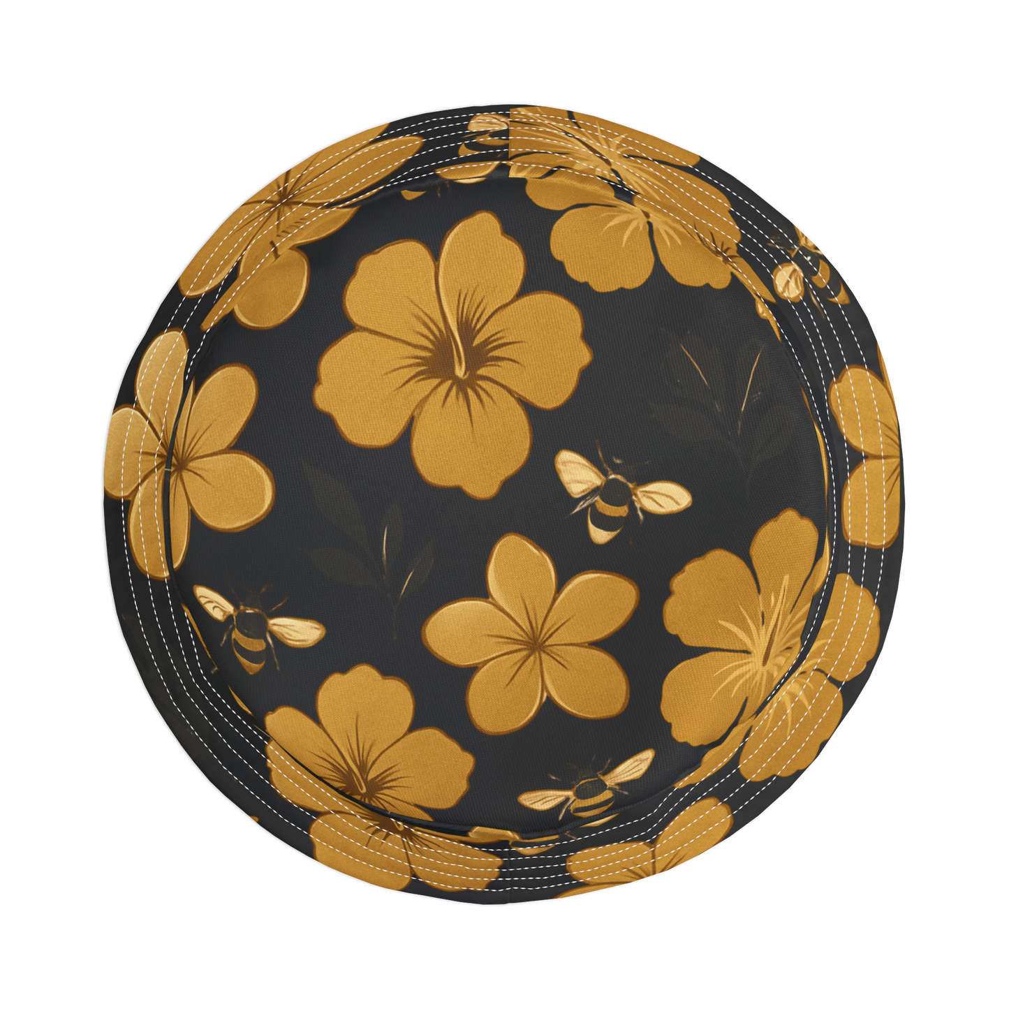 Humbly FloralBee Bucket Hat - Black