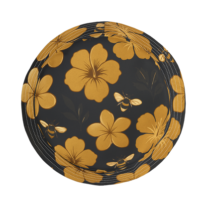 Humbly FloralBee Bucket Hat - Black