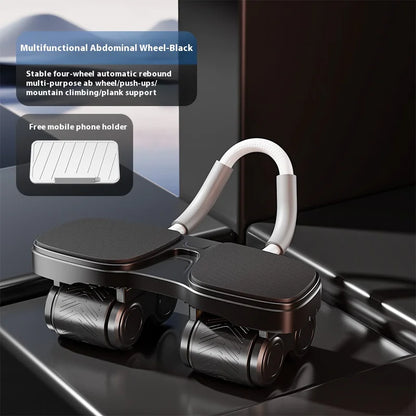 Quad-Wheel Smooth Glide Ab Roller