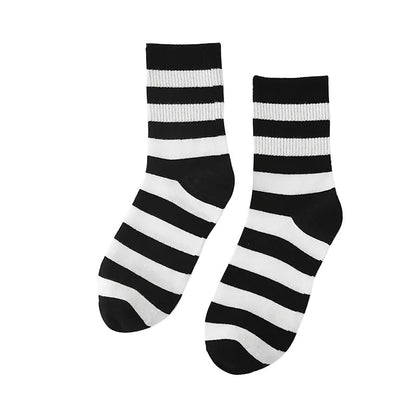 Striped Black Sports Socks for All Occasions