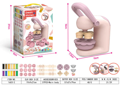 DIY Creative Kids Clay Noodle Make and Molding Set