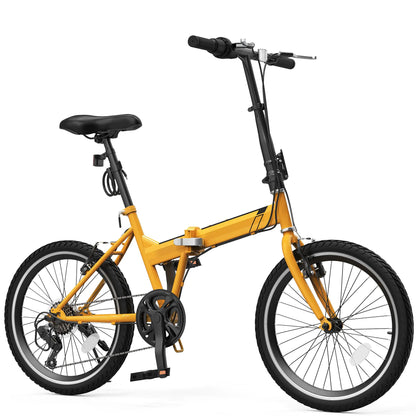YITAHOME 20" 7-Speed Foldable Cruiser Bike