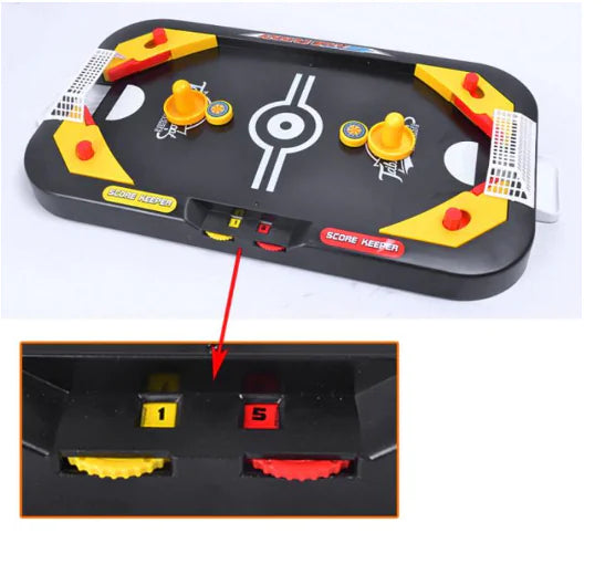 2-in-1 Ice Hockey and Mini Football Table Game