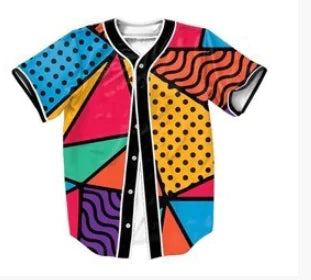 Colourful Geometric Baseball Jacket