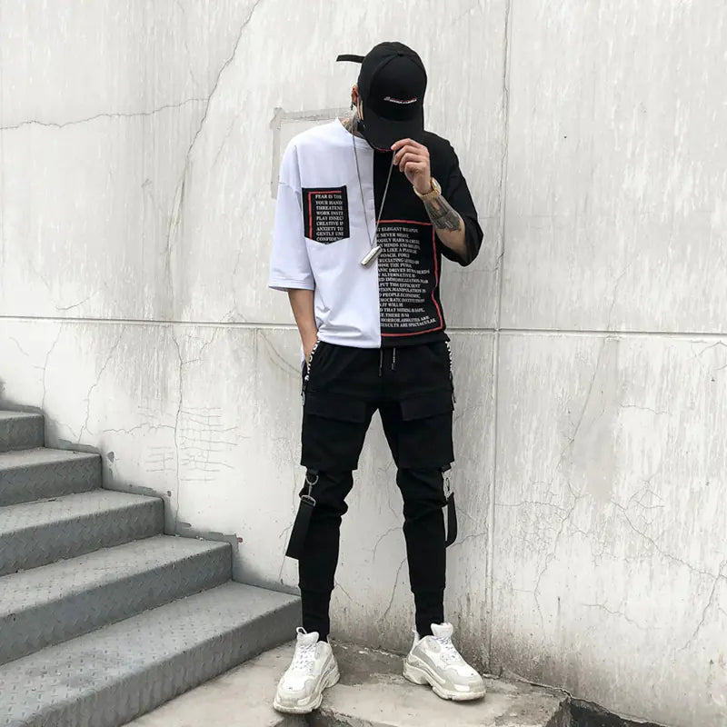 Modernist Black Harem Trousers