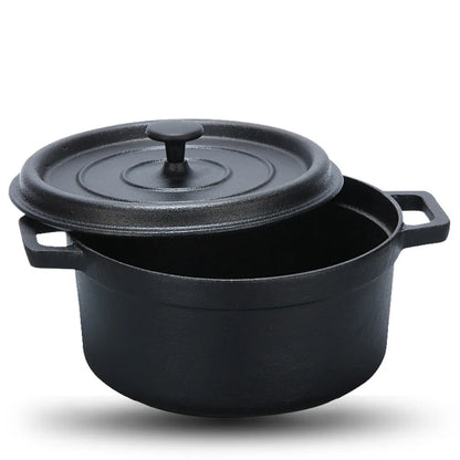 Classic 30CM Dual-Handle Cast Iron Soup Pot