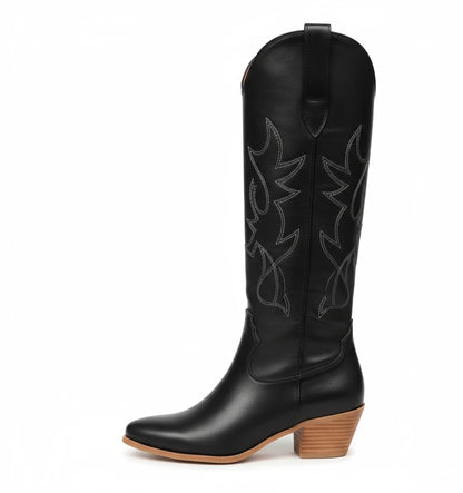 Women's Chic White Cowboy Boots