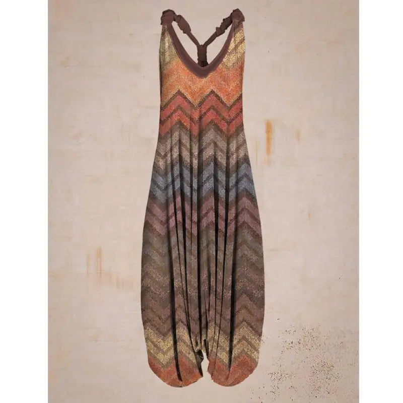 Women's Bohemian Loose Harem Jumpsuit