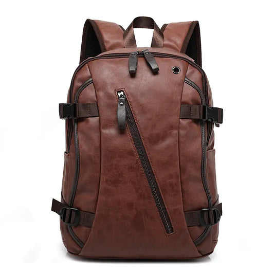Leather Backpack and Book Bag