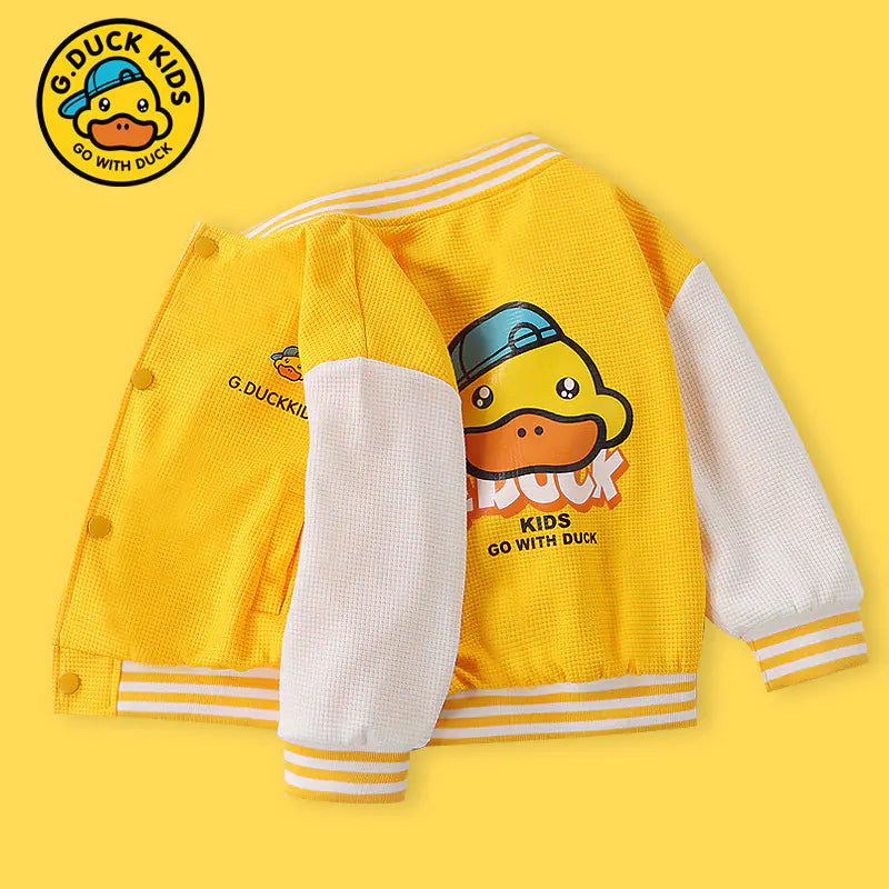 Kid's Haro Yellow Duck Trendy Baseball Jacket