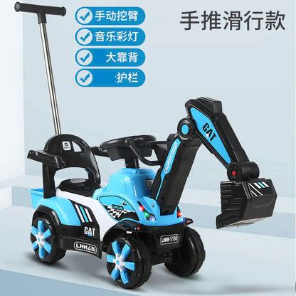 Electric Excavator Toy for Kids Aged 1-3 Years