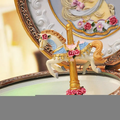 Musical Carousel with Creative Resin Design