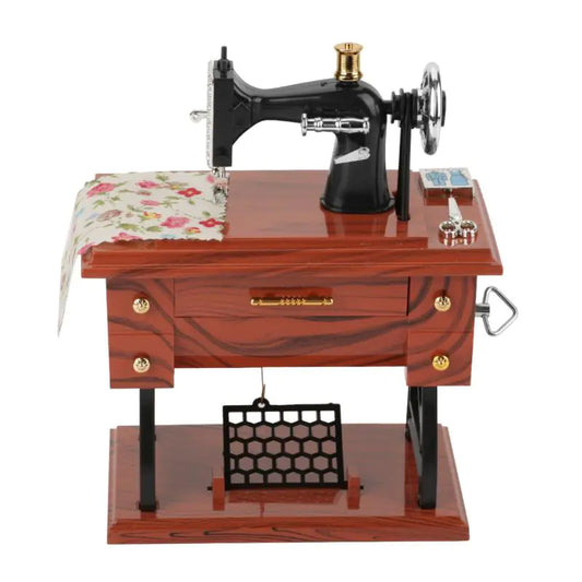 Antique Sewing Machine Melody Box