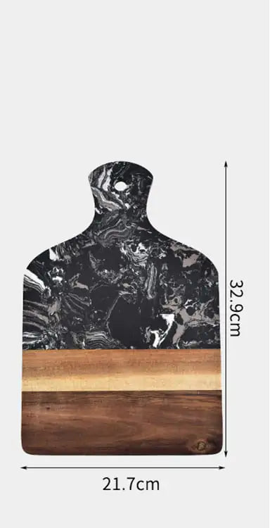 Marble and Wood Cutting Board